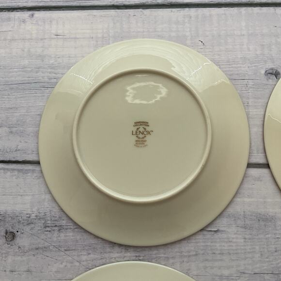 Lenox‎ Holiday Dimension Salad Plates Set Of 4 Holly Berries Gold Trim Lot #2 - Picture 7 of 11